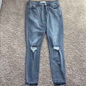 Grey pacsun ripped jeans